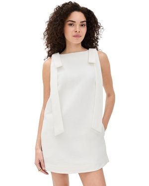ALIGNE Fern Bow Tie Mini Dress - White