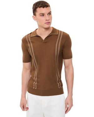 Orlebar Brown Horton Chevron Stripe Polo - Multicolor
