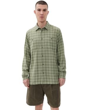 Les Deux John Check Shirt - Green