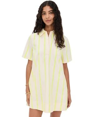 English Factory Striped Kaftan Mini Dress - Natural