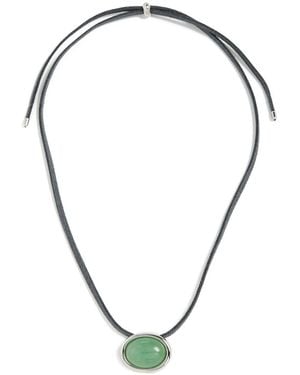 Luv Aj Sunset Stone Cord Necklace - Metallic