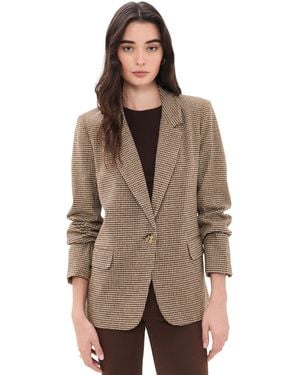 Z Supply Evan Check Blazer - Brown