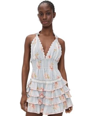 LoveShackFancy Kerch Mini Dress - Multicolor
