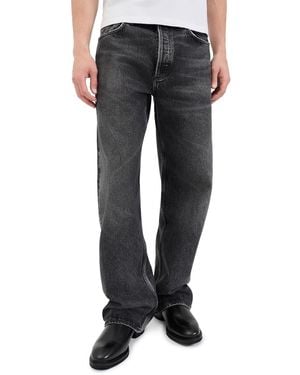 Agolde Afton Soft Curved Straight Leg Jeans 33 - Black