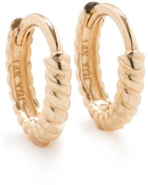 Ariel Gordon 14K Twisted Petite Hoops - Multicolor