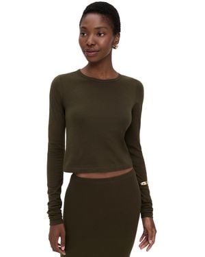 ÉTERNE Long Sleeve Baby Tee - Black
