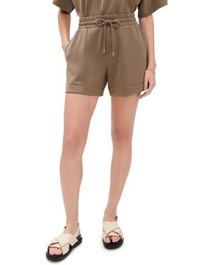 Splendid X Cella Jane Rib Scuba Shorts - Natural