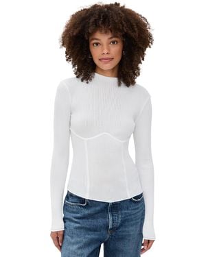Le Bos Adele Knit Top - White