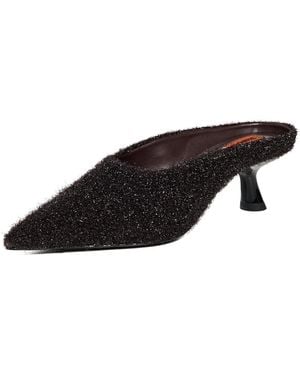 Simon Miller Tinsel Pointed Gala Mules - Black
