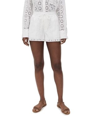 Le Superbe Eyelet Anglais Boxer Shorts - White
