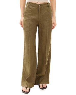 Madewell The Zoe Relaxed Wide Pant - Natural