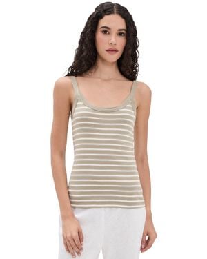 Vince Stripe Cami - Black