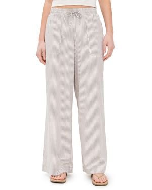 Splendid X Cella Jane Poplin Stripe Pants - White