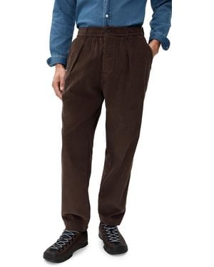 Universal Works Corduroy Pleated Track Pants - Black