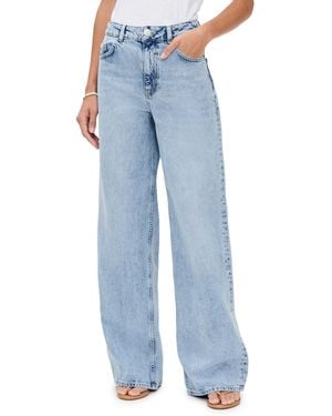ALIGNE Loose Wide Leg Jeans - Blue