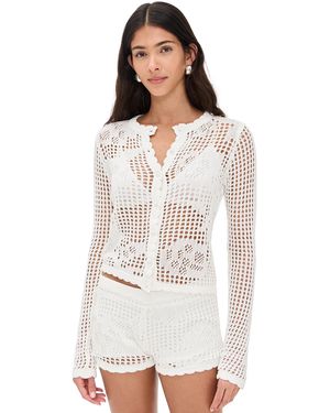 Bailey Rose Long Sleeve Top - White