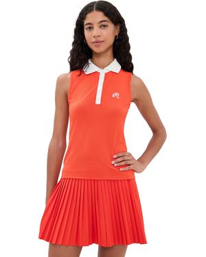 Malbon Claudia Sleeveless Polo - Red