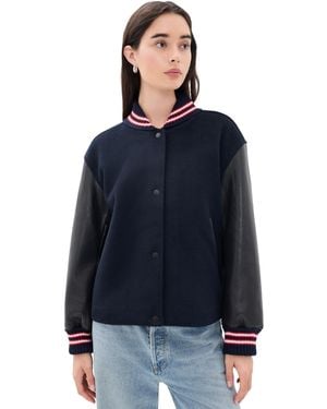 Rag & Bone Scarlet Varsity Jacket - Blue