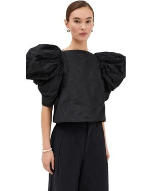 Nackiyé Lolita Silk Top - Black