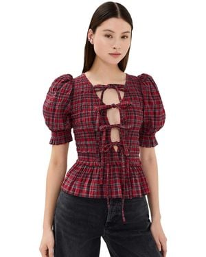 Damson Madder Bluebelle Blouse - Red