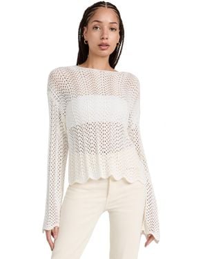 Z Supply Donovan Crochet Top - White