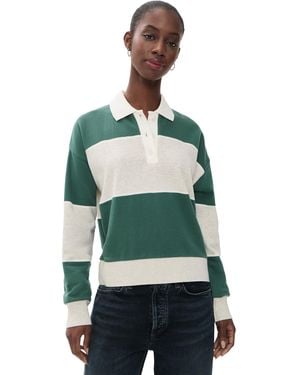 Z Supply Study Break Polo Sweatshirt - Green