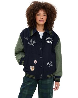 Sea Hester Solid Bomber Jacket - Blue