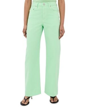 SABLYN Sammy Dyed Relaxed Straight Leg Jeans - Green
