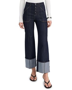 Cinq À Sept Cuffed Benji Pants - Blue