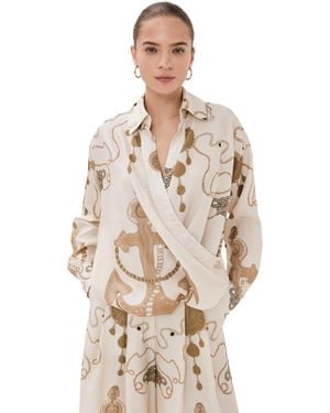 Isla & White Debra Shirt - Natural