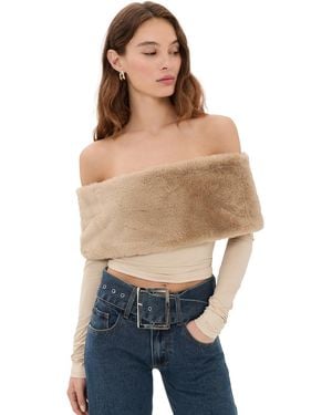 Lioness Waldorf Off Shoulder Top - Blue