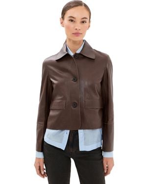 Arma Vintage Leather Jacket - Brown