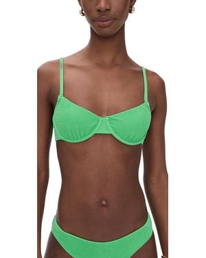 Solid & Striped The Eva Bikini Top - Green