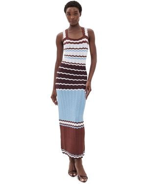 English Factory Crochet Midi Dress - Multicolor
