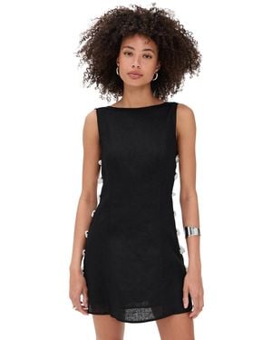 Vrg Grl Tia Linen Mini Dress - Black