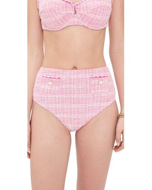 Jonathan Simkhai Diana High Waisted Bikini Bottom - Pink