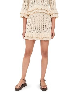 Isabel Marant Nelle Ruffle Skirt - Natural