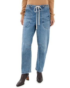 Twp Jetties Beach Pants With Drawstring - Blue