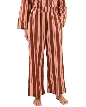 The Great The Smocked Sleep Pants - Red