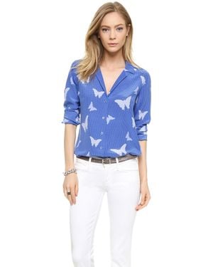 Equipment Adalyn Blouse - Amparo Blue