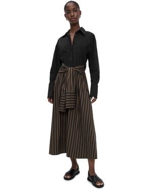 Simon Miller Inna Poplin Maxi Dress - Black