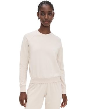 PERFECTWHITETEE Palmer Beach Fleece Long Sleeve - Natural