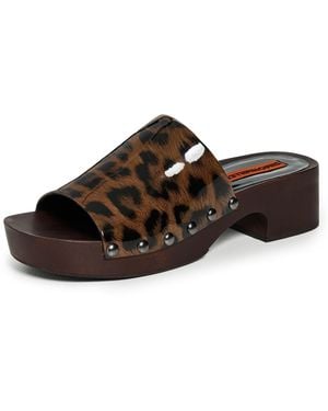 Simon Miller Rio Wood Platform Clogs - Multicolor
