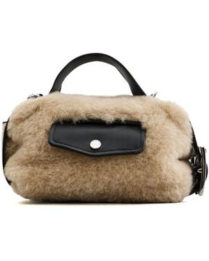 Simone Rocha Mini Faux Fur Biker Belt Bag - Multicolour