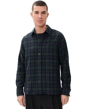 Rag & Bone Cpo Flannel Shacket - Blue