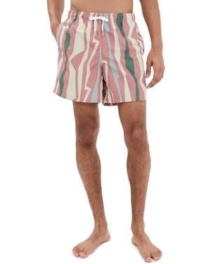 Bather Orchid Coastal Swim Trunks 5 - Pink