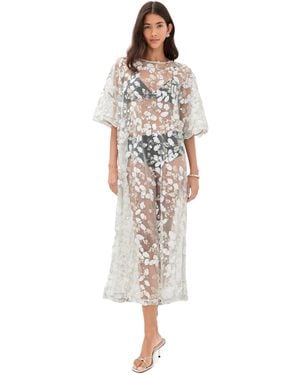 Vrg Grl Ivette Sequin Midi Dress - White