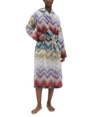 Missoni Marea Hooded Bathrobe - Multicolour