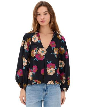 Apiece Apart Anfa Shirred Top - Black