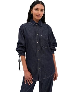 DARKPARK Anne Rouche Tailored Denim Shirt - Blue